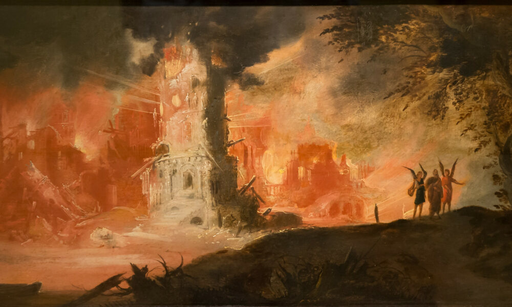 "'The Destruction of Sodom and Gomorrah' by François de Nomé (called Monsù Desiderio)"