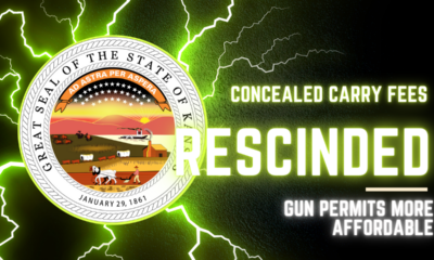 Kansas rescinds State-wide concealed-carry permit fees
