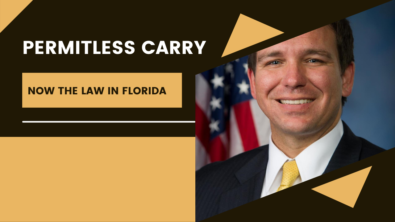 Gov. DeSantis signs permitless carry law in Florida