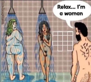 Transgender invades the women's shower
