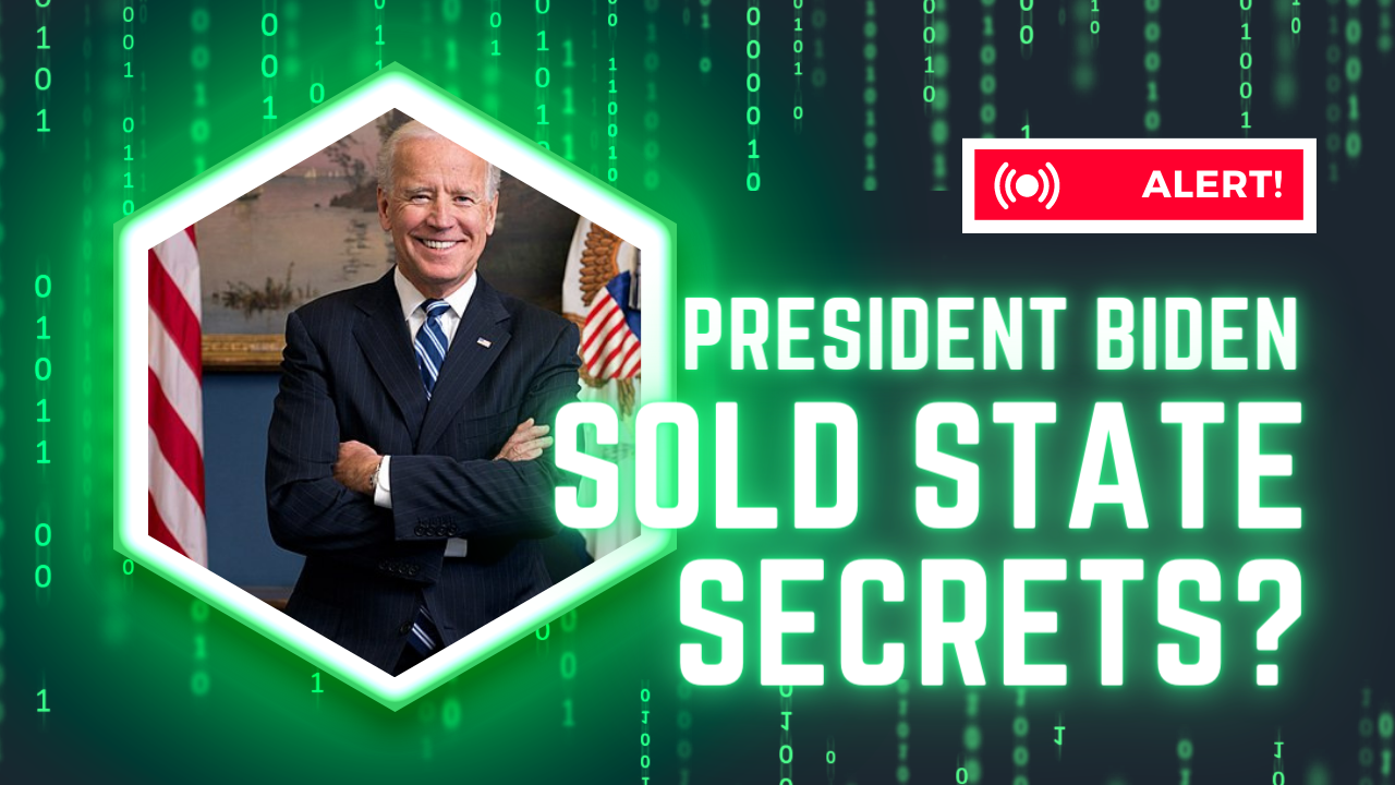 Biden admits selling State secrets – video