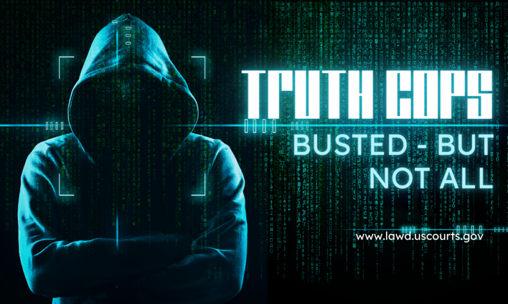 Truth cops busted – but not all