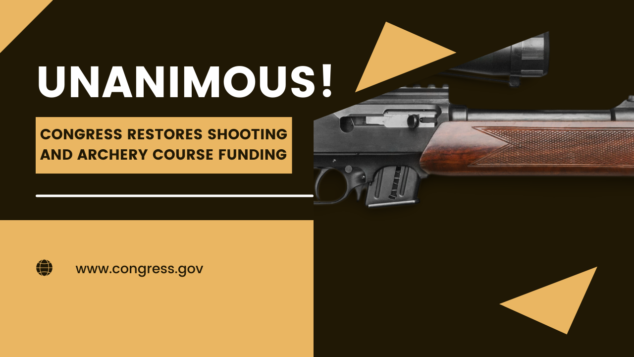 Congress restores shooting and archery course funding