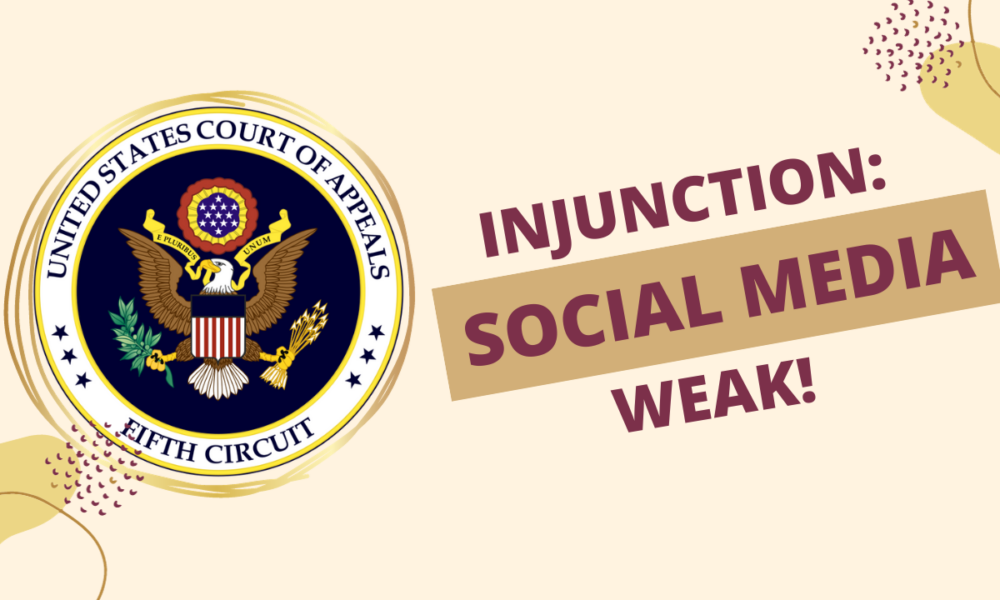 Social media injunction back – but weakened
