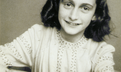 The face of victims of modern hatred of Jews: Anne Frank school photo 1941 by Robert Sullivan.