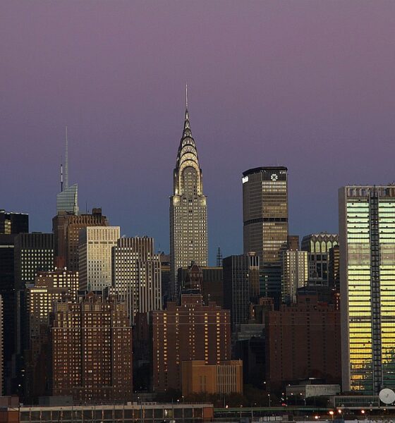 NYC twilight skyline