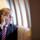 Trump on phone aboard Air Force One