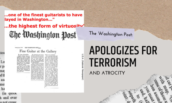 Washington Post apologizes for terrorism, atrocity