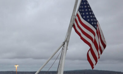 American flag as ensign - symbol for River City