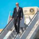 Accusing Biden of colonialism - Biden steps off his Air Force One plane