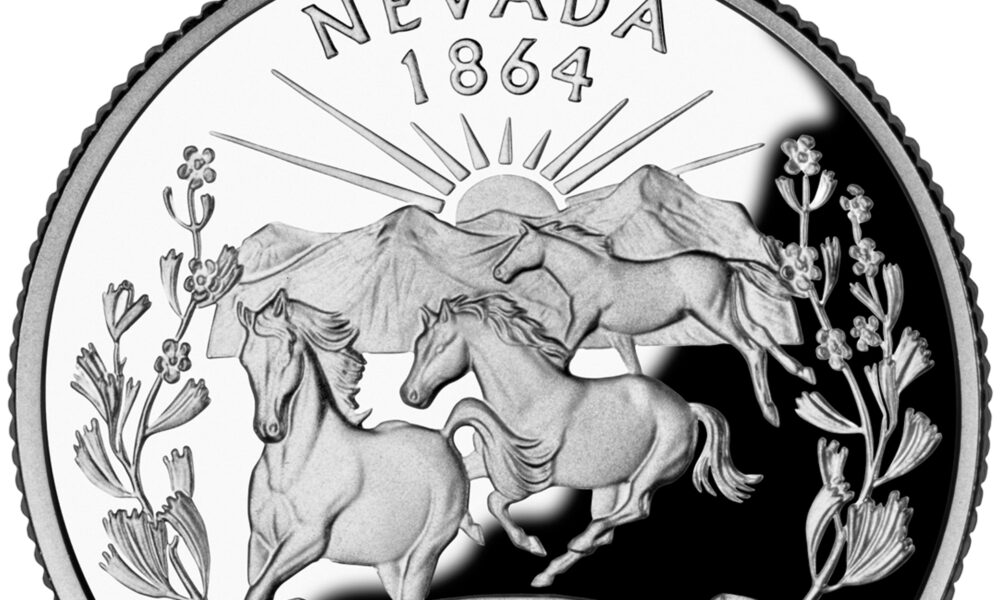 Nevada quarter reverse coin