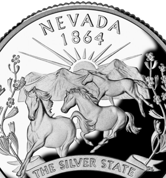 Nevada quarter reverse coin