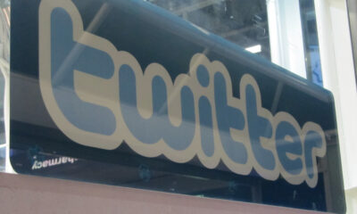 Twitter logo in the days of Internet censorship and government as Big Brother