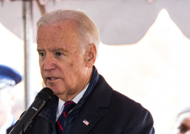 President Joe Biden at a HUD press conference