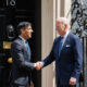 Joe Biden shakes hands with British PM outside "Number Ten"