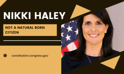 Nikki Haley – not a natural born citizen