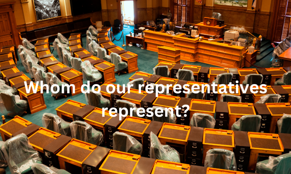Whom do our representatives represent?