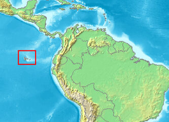 Central and South America with Galapagos Islands highlighted - a Waste of the Day image