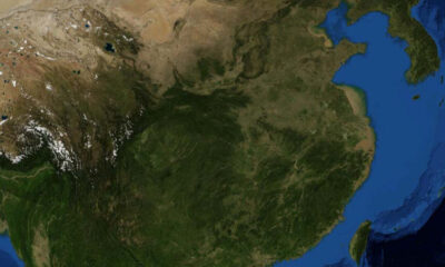 China color satellite photo