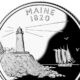 Maine quarter reverse