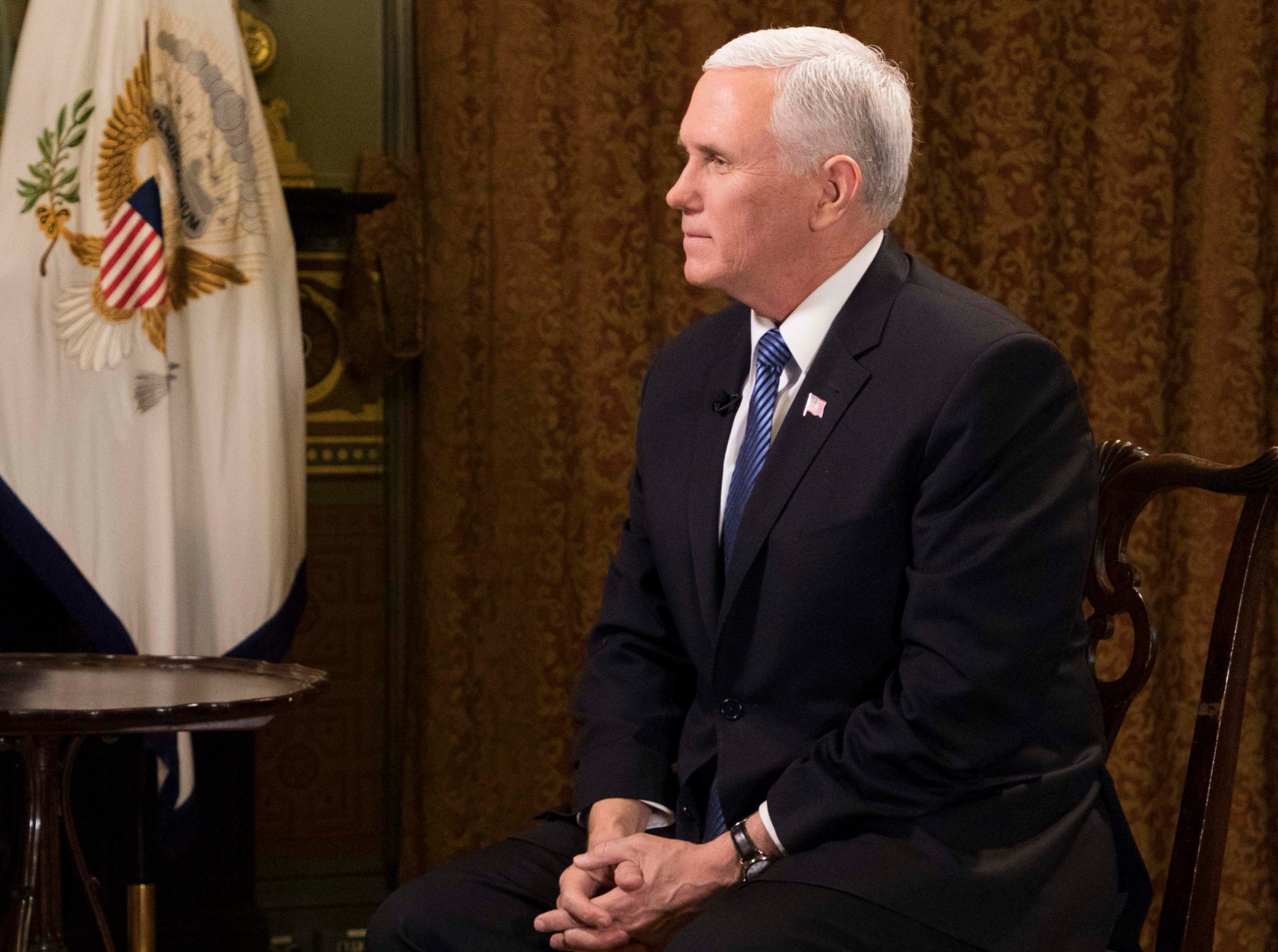 Former Vice President Mike Pence in his Washington office