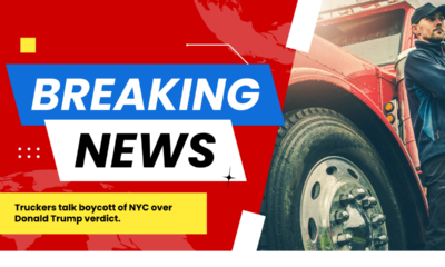 Truckers talk boycott of NYC