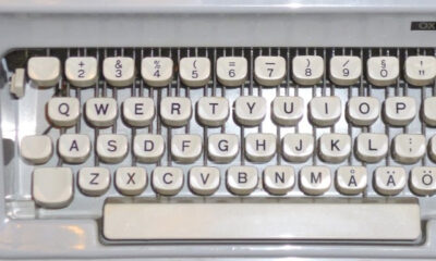 Typewriter keyboard, symbol of journalism