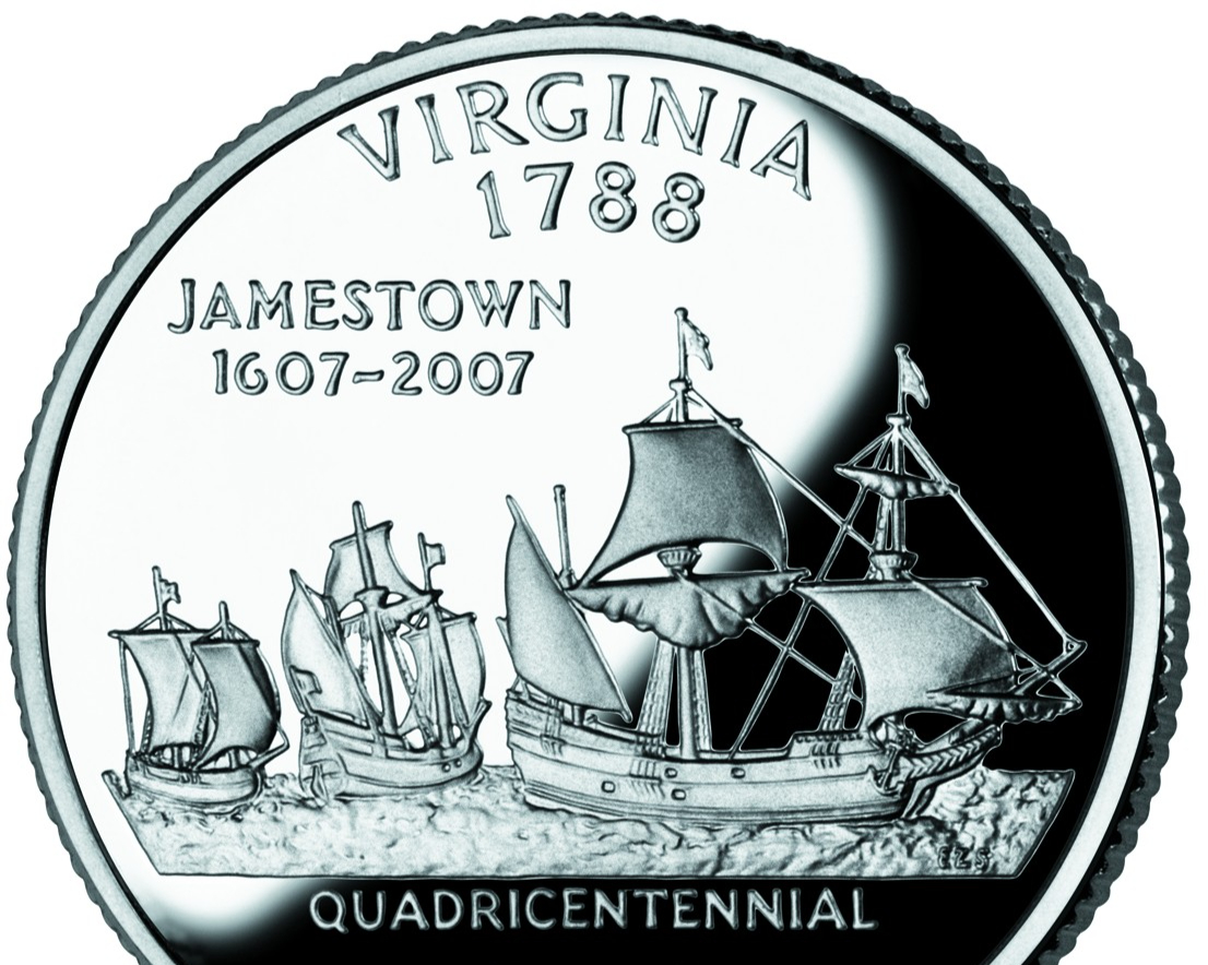 Virginia quarter reverse