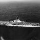 Pre-nuclear U.S. Navy aircraft carrier USS Boxer CVA-21 celebrates 75,000 landings in 1955