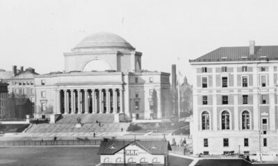 Columbia University library and neighboring buildings