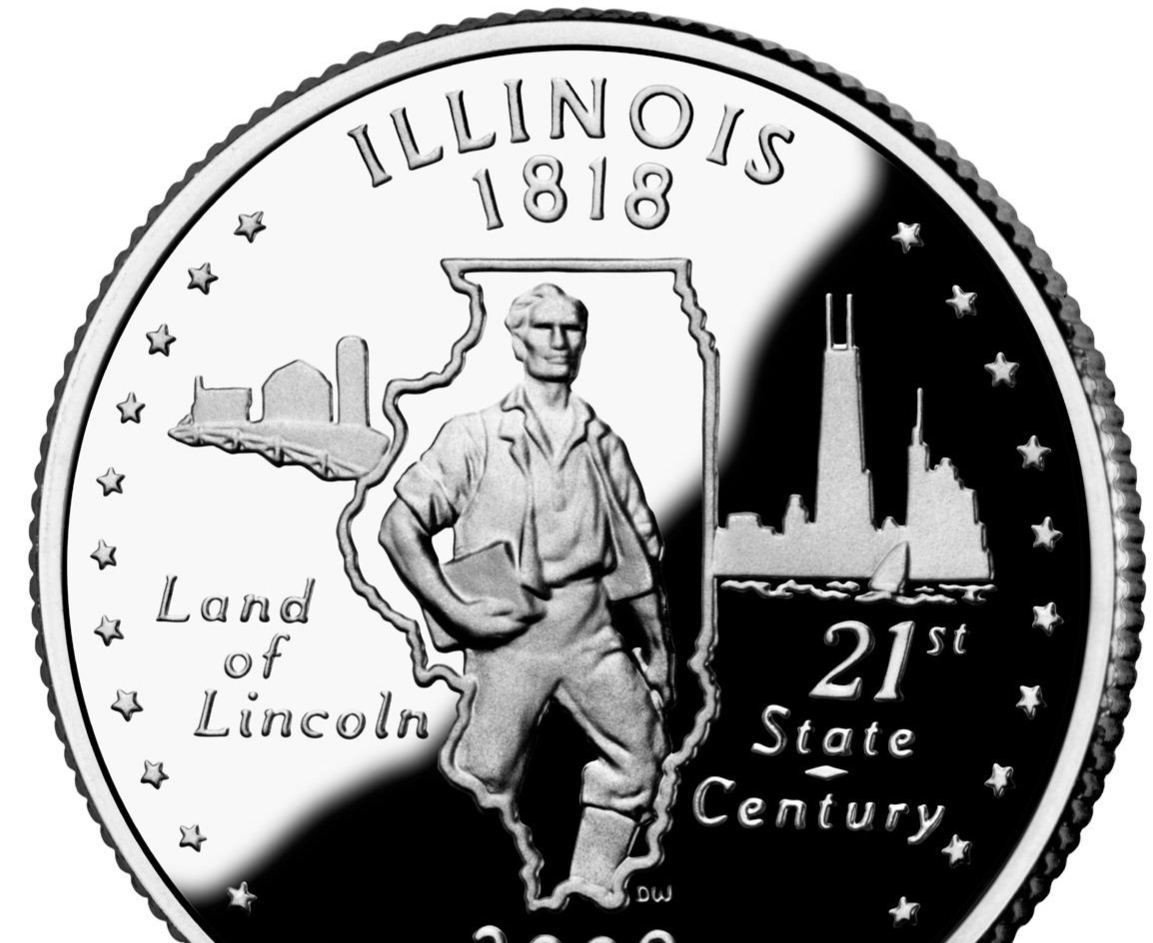 Illinois quarter reverse