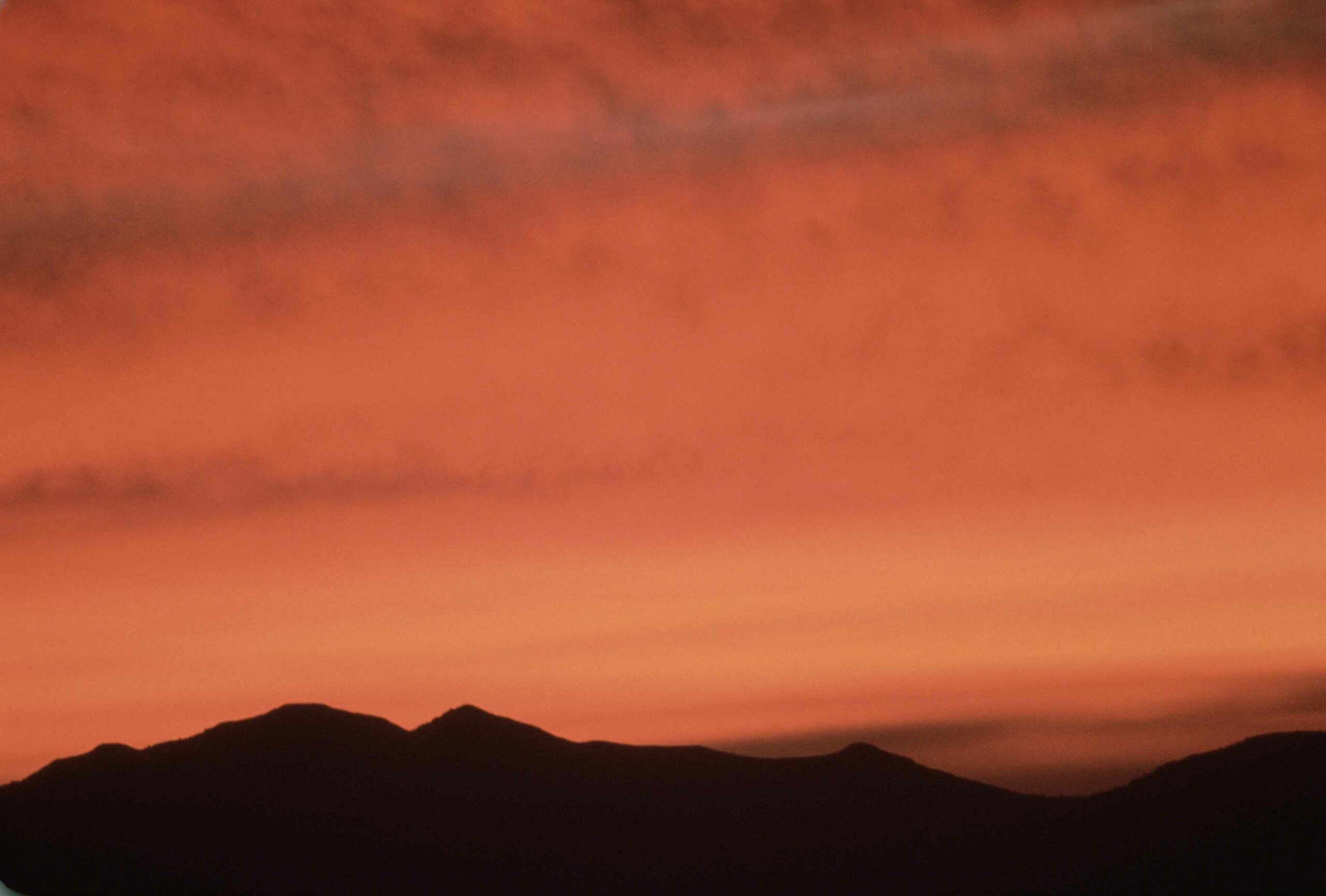 Sunset in a national park near Anthony, New Mexico