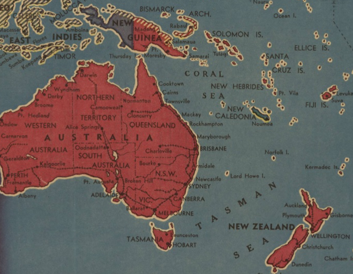 Australia, New Zealand, New Guinea, and other Down Under lands