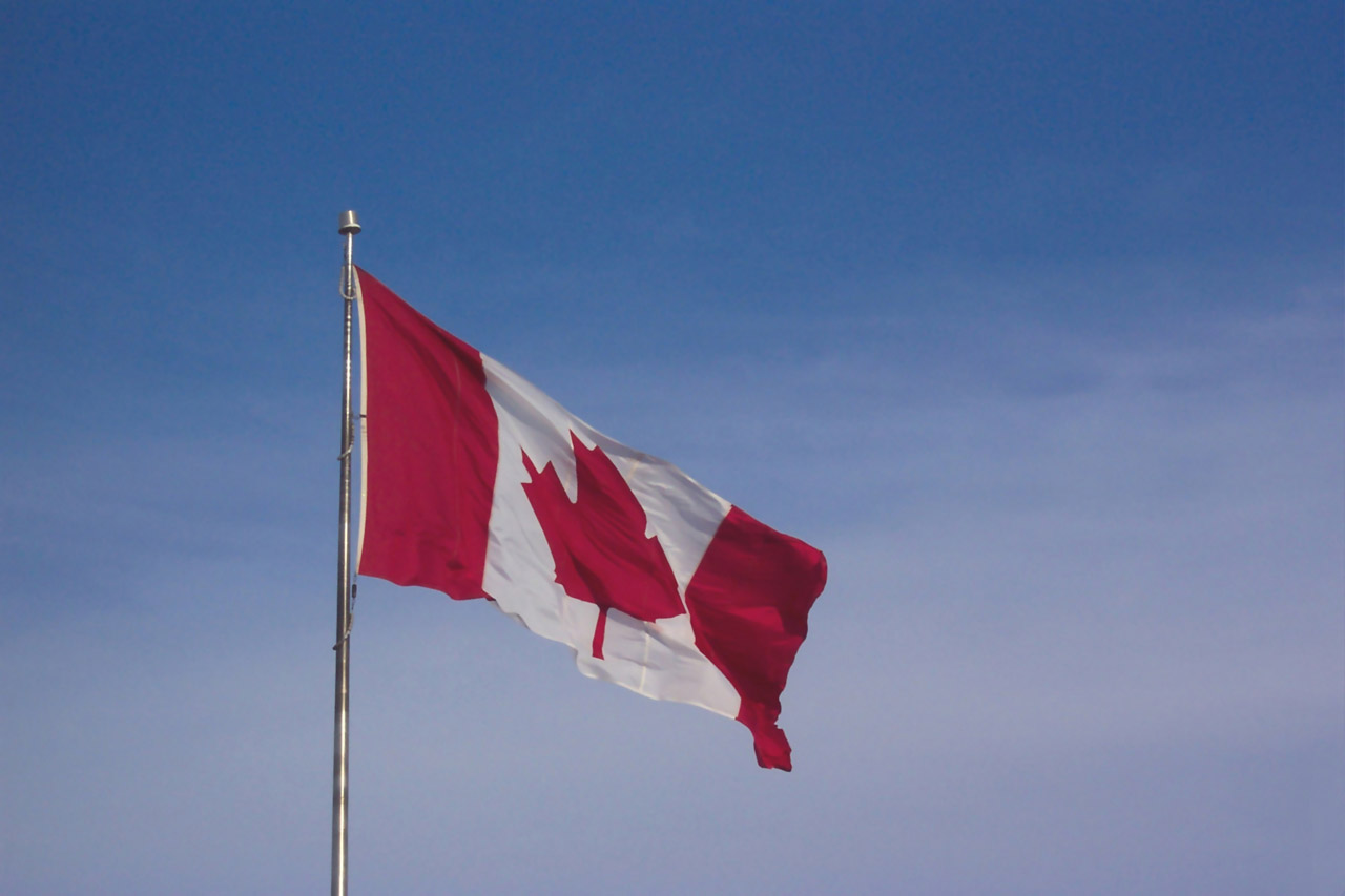 Flag of Canada outdoors