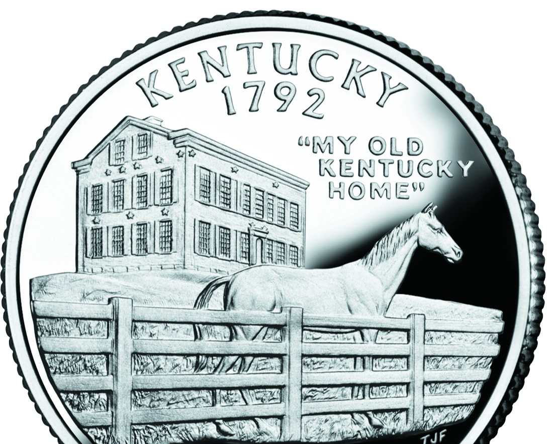 Kentucky quarter reverse