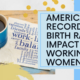 Low birth rate – latest report