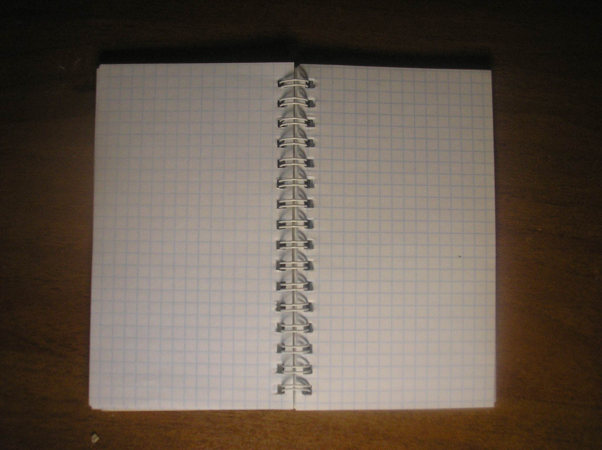 Spiral notebook, empty