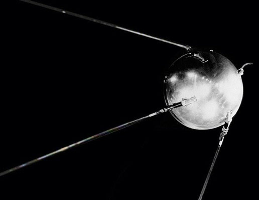 Sputnik in black and white