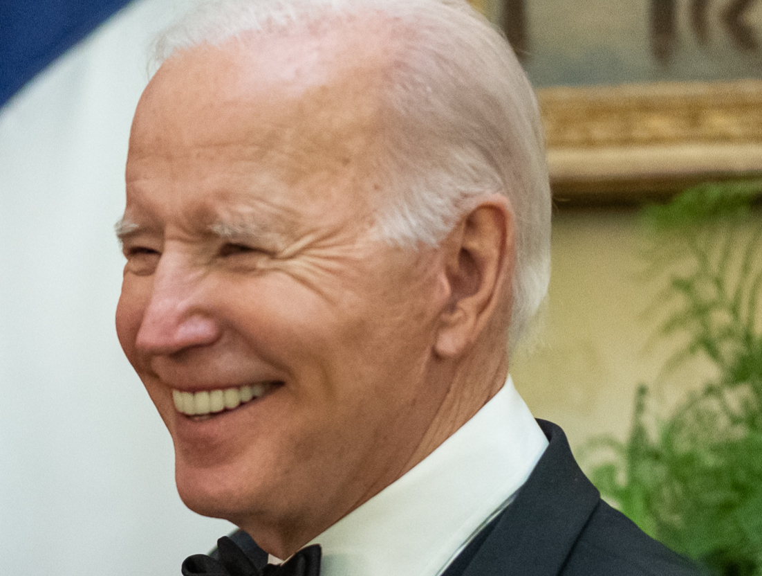 Biden left front angle close-up on face