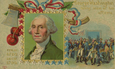 George Washington color postage stamp