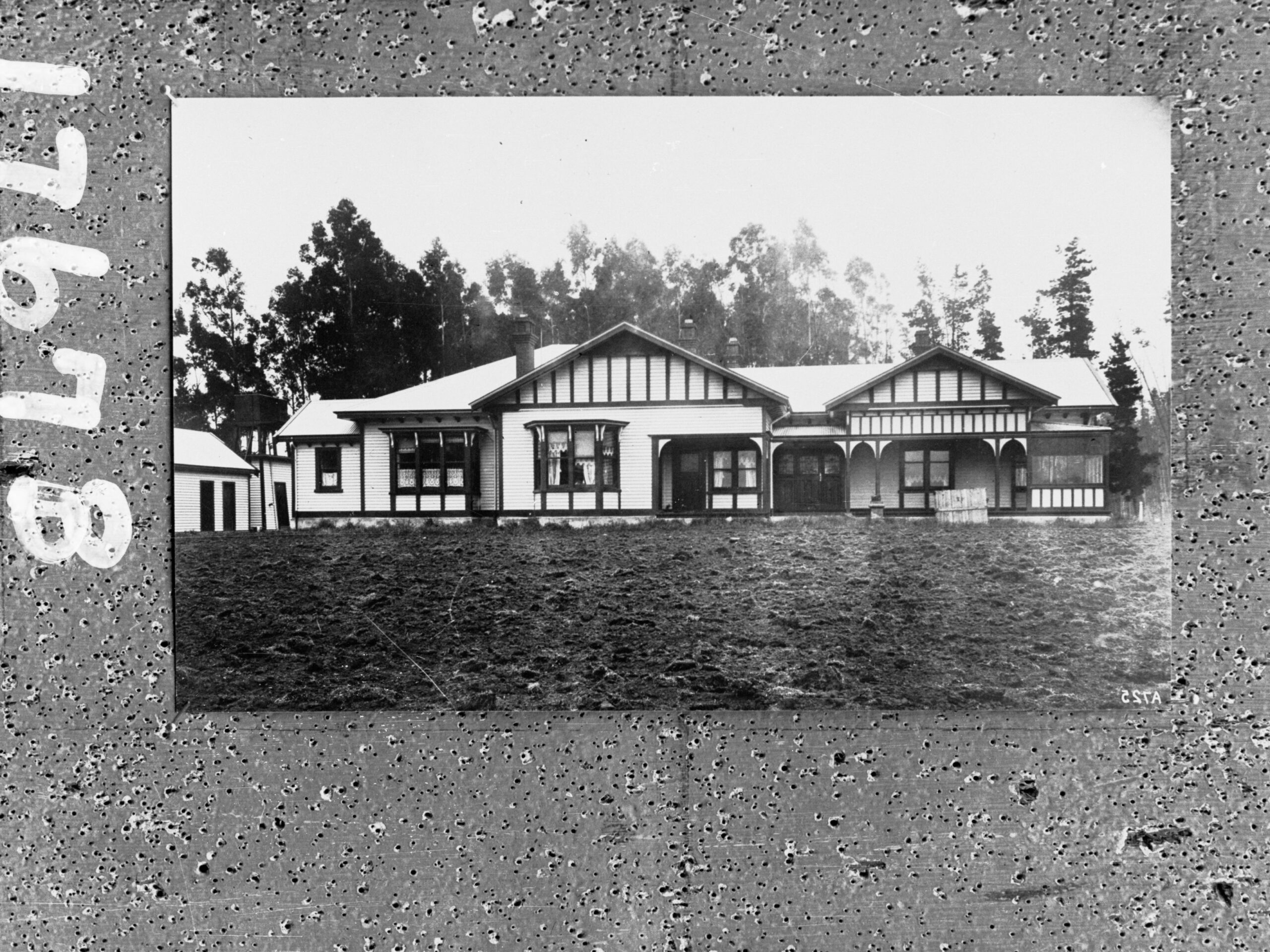 House front elevation on bulletin board