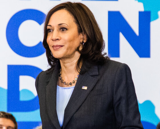 Kamala Harris speaks at an apparent campaign event