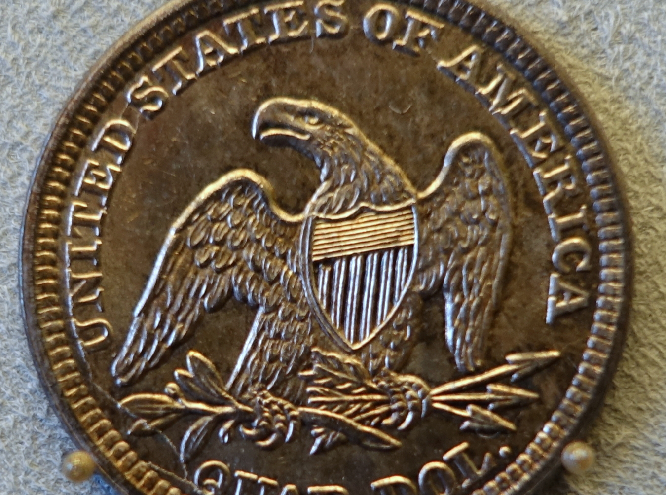 Early American Eagle quarter reverse