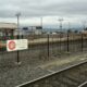 A station on a Caltrain line