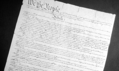 The Constitution of the United States original document in black-and-white