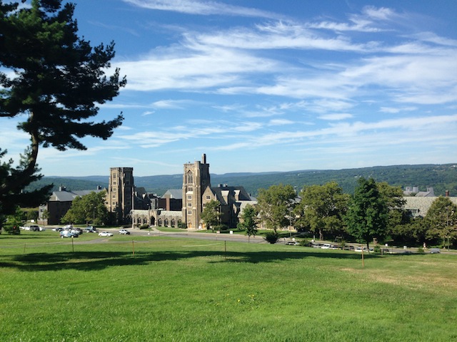 Cornell University looking toward the dormitories