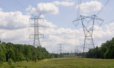 High-tension electricity towers and lines