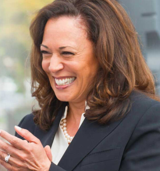 Kamala Harris grins and cackles