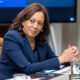 Kamala Harris at meeting with President Joe biden in Roosevelt Room