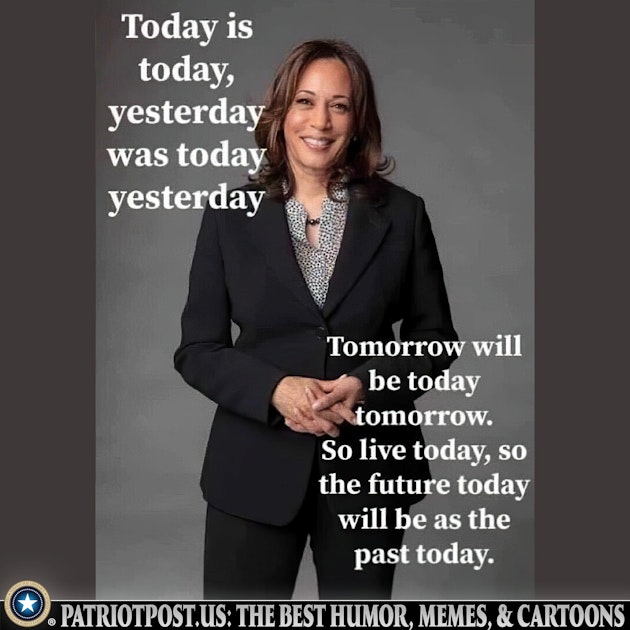 Kamala Harris yesterday, today and tomorrow meme